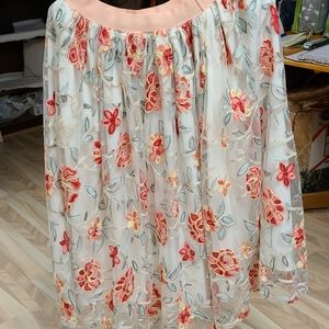 Floral midi skirts one size